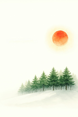 주간 자연요소 식물 컬러 컨셉 날씨 노을 생태계 파일형식 숲 태양 안개 자연 풍경 아침 고요 빨간색 일출 나무 하늘 조화 계절 평화 새벽 빛 생명 초록색 국내일러스트 JPG 일러스트