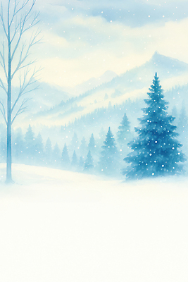 나무 식물 계절 컬러 컨셉 날씨 숲 생태계 파일형식 겨울 소나무 산 풍경 흰색 차가움 평화 자연 숲속 하늘 기온 조용 맑음 국내일러스트 JPG 일러스트