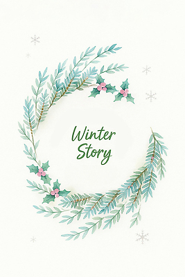 도형 식물 계절 기념일 컬러 생태계 파일형식 겨울 이야기 디자인 원형 잎 장식 파란색 열매 백그라운드 따뜻함 크리스마스 자연 예술 그래픽 풍경 JPG 국내일러스트 일러스트