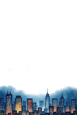 건축물 주택 빌딩 노을 야간 파일형식 풍경_경치 야경 도시 건물 빛 고요 생동감 일몰 저녁 풍경 아파트 고층빌딩 컬러 모던 인구 거리 스카이라인 JPG 국내일러스트 일러스트