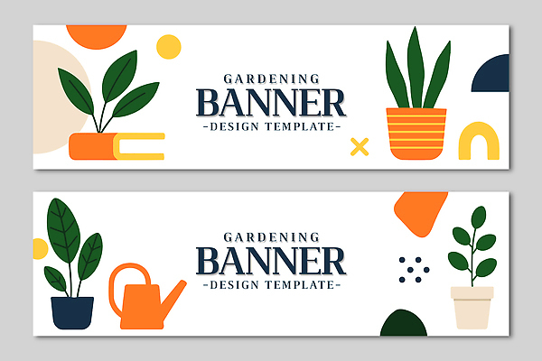 모양 식물 템플릿 디자인 배너 배너템플릿 화분 컬러 그래픽 초록색 정원 물주기 원예 AI파일 모션 취미 파일형식 벡터