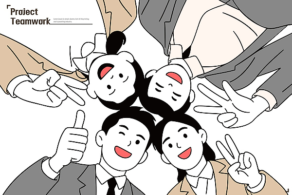 직업 옷 감정 컨셉 비즈니스 관계 표정 네트워크 파일형식 벡터 협력 직장인 그룹 회의 웃음 긍정적 사무실 정장 친구 동료 소통 상호작용 목표 성공 아이디어 네트워킹 AI파일 국내일러스트 일러스트