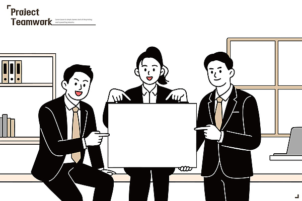 다수 컨셉 회사 비즈니스 관계 사람 네트워크 파일형식 벡터 협력 사무실 회의 발표 프로젝트 소통 직장 역할 여러명 전략 아이디어 성공 정보 계획 동료 네트워킹 AI파일 국내일러스트 일러스트