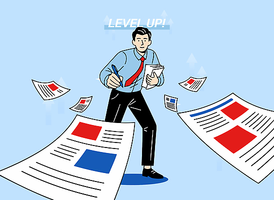 컨셉 비즈니스 사람 작업 파일형식 벡터 업무 직원 사무실 문서 정리 남자 계획 자료 회의 전략 협력 조직 관리 국내일러스트 일러스트 AI파일