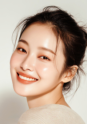 컨셉 표정 사람 신체부위 전자제품 뷰티 감각 CG 파일형식 여자 미소 뷰티풀 조명 얼굴 포즈 카메라 백그라운드 편안함 피부 헤어스타일 화장 매력적 편집실사 편집이미지 JPG 의료성형뷰티