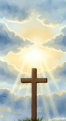 감정 컨셉 풍경 생태계 파일형식 탑뷰 십자가 하늘 빛 평화 종교 희망 자연 예술 고요 기도 믿음 영혼 보호 신성 명상 전경 영광 국내일러스트 일러스트 JPG