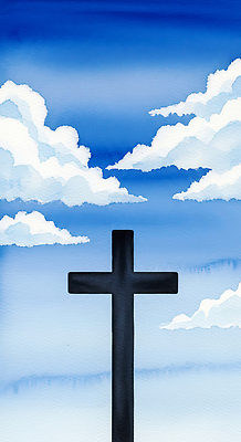 종교 컨셉 생태계 파일형식 십자가 하늘 기도 평화 그림 자연 백그라운드 신성 공간 상징 신도 국내일러스트 일러스트 JPG