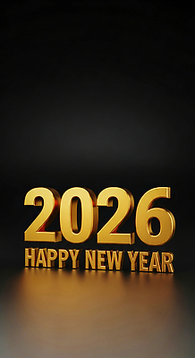 편집이미지 감정 컬러 컨셉 이벤트 연도 파일형식 2026년 새해 축하 금색 문자 백그라운드 어두운색 기념일 희망 문화 JPG 이미지편집