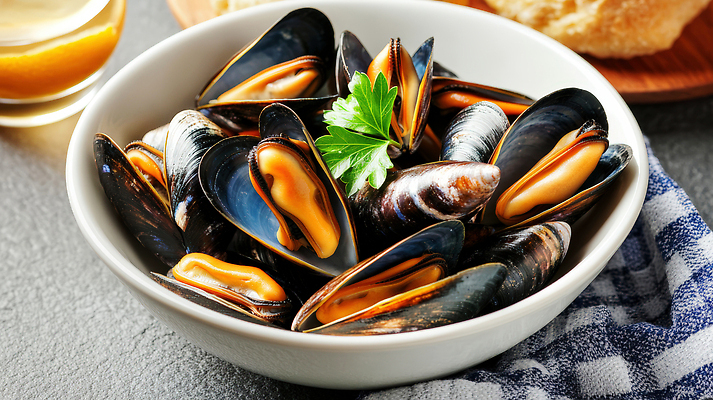 식기 음식 가구 어패류 식사 해산물 CG 파일형식 홍합 요리 그릇 탁자 저녁식사 육수 주방 해물요리 건강식 맛있는 편집실사 편집이미지 JPG