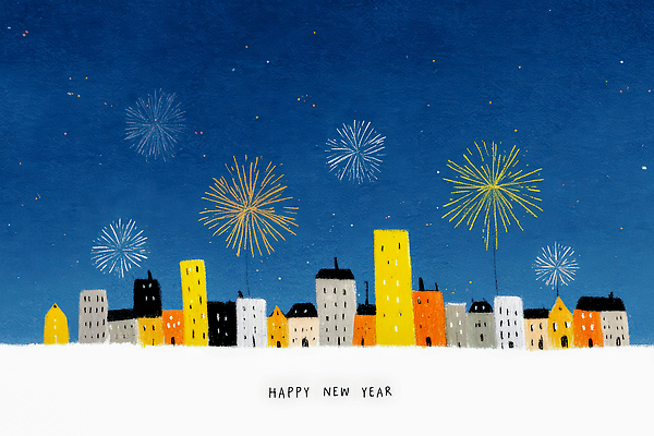 건축물 계절 기념일 감정 다수 컨셉 놀이 사람 새해인사 파일형식 새해 불꽃놀이 도시 축하 하늘 건물 풍경 컬러 조명 이벤트 여러명 기쁨 문화 전통 겨울 크리스마스 글로벌 국내일러스트 일러스트 JPG 해피뉴이어