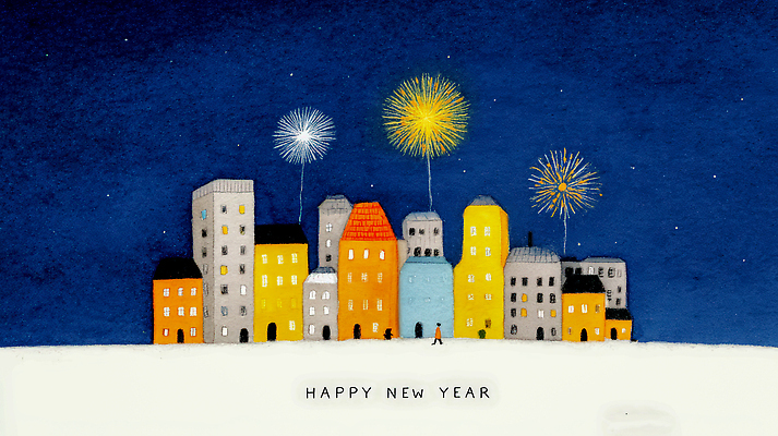 건축물 계절 감정 컨셉 놀이 하늘 풍경 이벤트 새해인사 도시 야간 파일형식 새해 불꽃놀이 건물 밤하늘 축제 기념일 축하 컬러 사람 분위기 즐거움 화려 도시풍경 희망 기쁨 겨울 전통 예술 국내일러스트 일러스트 JPG 해피뉴이어