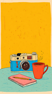 JPG 손글씨 디자인 커피 여행 백그라운드 일러스트 사진 탁자 일상 연필 카메라 촬영 공책 분위기 편안함 스케치 오브젝트 모던 그림 장면 색감 창의성 국내일러스트 AI일러스트 AI콘텐츠 음료 가구 컨셉 문구용품 학용품 미술 라이프 전자제품 필기구 감각 파일형식