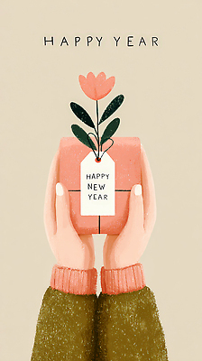 식물 기념일 감정 컬러 컨셉 관계 신체부위 새해인사 파일형식 새해 선물 꽃 기념 손 행복 분홍색 백그라운드 디자인 그림 따뜻함 사랑 축하 기쁨 연말 크리스마스 친구 가족 소중 국내일러스트 일러스트 JPG 해피뉴이어