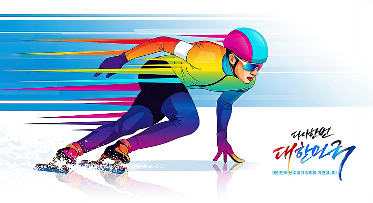 JPG 스포츠 컬러 포즈 유니폼 일러스트 모션 겨울스포츠 운동선수 동계올림픽 기술 경기 운동 얼음 경쟁 활발 에너지 헬멧 연습 속도 열정 스피드스케이팅 쇼트트랙 국내일러스트 AI일러스트 AI콘텐츠 자연요소 옷 감정 올림픽 컨셉 건강 스케이팅 보호장비 파일형식