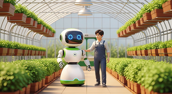 편집이미지 산업 컨셉 농업 농장 파일형식 로봇 온실 식물 기술 AI_인공지능 농사 실험 환경 혁명 자동화 JPG 스마트팜 이미지편집