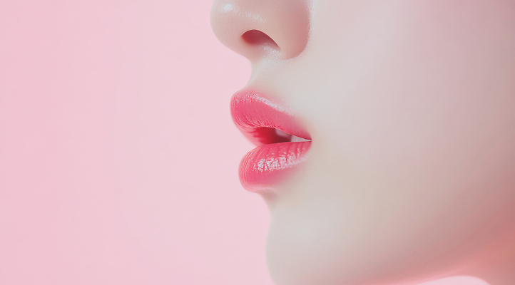 컬러 사람 신체부위 뷰티 화장품 CG 파일형식 여자 립스틱 분홍색 화장 피부 입 얼굴 뷰티풀 소프트 백그라운드 편집실사 JPG 편집이미지 입술