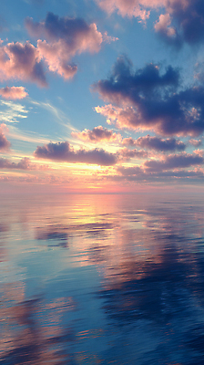 자연요소 컨셉 물 노을 CG 생태계 파일형식 바다 일몰 평화 물결 수면 풍경 하늘 자연 컬러 반사 편집실사 편집이미지 JPG 구름 일출