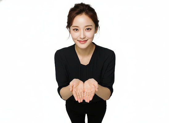 감정 백그라운드 컨셉 모션 표정 숙이기 사람 신체부위 흰색 CG 파일형식 여자 미소 손 포즈 흰배경 자신감 청춘 고개숙이기 손짓 소통 정중 스타일 편집실사 편집이미지 JPG 의료성형뷰티