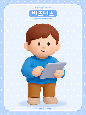 캐릭터 비즈니스 표정 전자제품 스마트기기 3D 작업 파일형식 비즈니스캐릭터 태블릿 미소 의사소통 3D캐릭터 소프트웨어 업무 모던 편집3D PSD 편집이미지