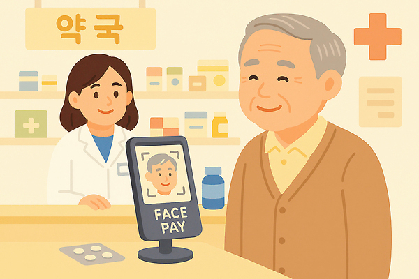 컨셉 의학 모바일 표정 성인 신체부위 금융 생체인식기술 파일형식 약국 얼굴인식 노년 약사 환자 건강 약 웃음 서비스 기술 소통 편리함 쇼핑 진열장 생활 거래 핀테크 국내일러스트 JPG 일러스트 얼굴 결제