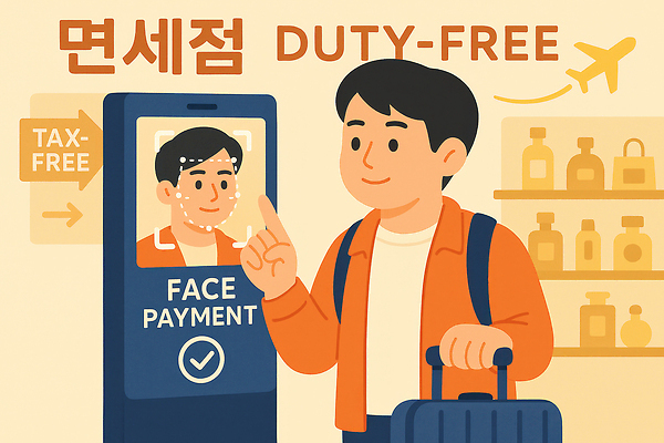 여행 컨셉 교통시설 신체부위 핸드폰 스마트기기 상점 오브젝트 생체인식기술 파일형식 면세점 얼굴인식 쇼핑 고객 세일 상품 공항 편리함 기술 여행용품 소매 스마트폰 이동 국내일러스트 JPG 일러스트 얼굴 결제