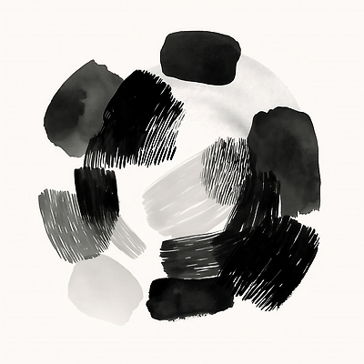 도형 컬러 무늬 공 축구용품 촬영기법 말하기 미술도구 파일형식 축구공 그림 물감 흑백 디자인 창작 회화 예술 스포츠 표현 그래픽 스타일 오브젝트 문화 추상 국내일러스트 JPG 일러스트 검은색 붓터치 원형