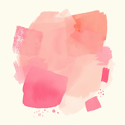 JPG 모양 디자인 감정 예술 분홍색 컬러 백그라운드 일러스트 붓터치 추상 수채화 인테리어 물감 모던 그림 부드러움 감성 조화 창의성 국내일러스트 AI일러스트 AI콘텐츠 컨셉 무늬 미술도구 감각 파일형식
