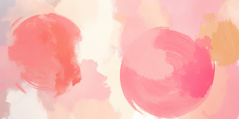 JPG 디자인 감정 예술 분홍색 백그라운드 일러스트 붓터치 수채화 원형 분위기 편안함 조화 베이지색 상상력 색채 창의성 국내일러스트 AI일러스트 AI콘텐츠 도형 컬러 컨셉 감각 파일형식