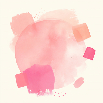 JPG 모양 디자인 감정 예술 분홍색 컬러 백그라운드 일러스트 페인팅 붓터치 수채화 미술 분위기 그림 부드러움 살구색 테마 국내일러스트 AI일러스트 AI콘텐츠 컨셉 문화예술 감각 파일형식