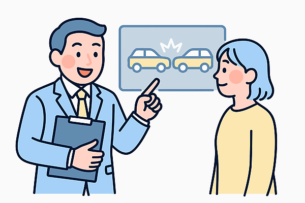 생각 일러스트 가이드 자동차 이야기 대화 설명 안전 운전 정보 전문직 고객 서비스 상담 그림 보험 문제해결 이해 국내일러스트 AI파일 직업 육상교통 모션 말하기 파일형식 벡터