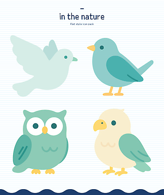 동물 컬러 포즈 일러스트 자연 하늘 평화 귀여움 다양 부엉이 아기새 국내일러스트 AI파일 새끼 다수 컨셉 조류 생태계 파일형식 벡터