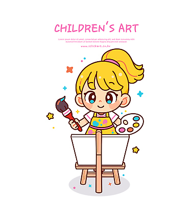 여자 감정 어린이 문화예술 사람 미술도구 파일형식 벡터 그림 예술 소녀 캔버스 물감 창의성 컬러 미술 놀이 묘기 표현 상상력 모션 즐거움 디자인 붓 그림도구 국내일러스트 일러스트 AI파일