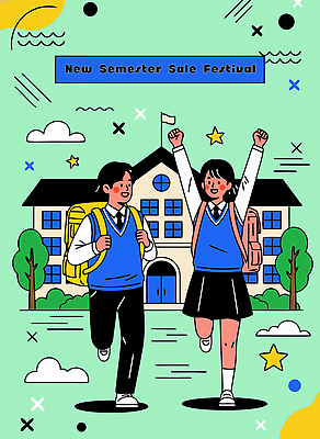 건축물 계절 교육 감정 컨셉 관계 모션 등하교 파일형식 벡터 세일 축제 학생 행복 걷기 학교 건물 친구 등교 기다림 기쁨 여름 도전 사물함 새로움 시작 이벤트 국내일러스트 일러스트 AI파일 신학기