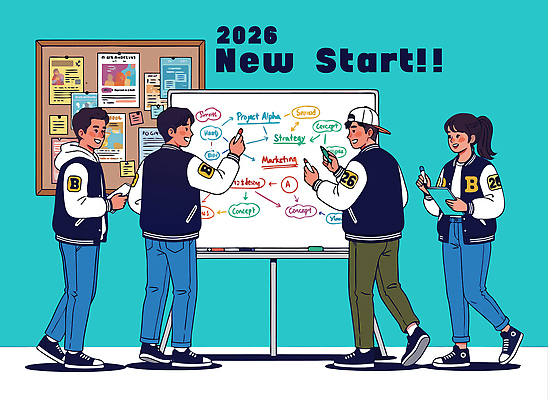 학생 라이프스타일 대학생 컨셉 비즈니스 핸드폰 스마트기기 연도 파일형식 벡터 회의 전략 2026년 협력 아이디어 스마트폰 커뮤니케이션 프로젝트 마케팅 정보 토론 그래픽 컬러 실험 국내일러스트 AI파일 일러스트 대학생라이프 캠퍼스라이프