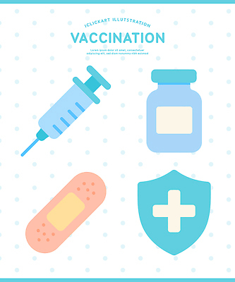 의학 의료기기 건강 관리 약 접종 병_담는 파일형식 벡터 백신 주사기 약병 예방 치료 병원 환자 예방접종 면역력 질병 안전 건강관리 국내일러스트 일러스트 AI파일