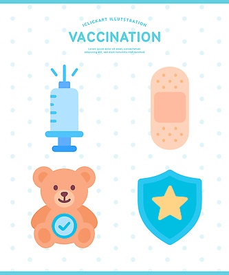 인형 컨셉 의학 의료기기 건강 관리 사람 의료진 의료용품 사회이슈 예방 감염 접종 파일형식 벡터 예방접종 주사기 반창고 곰인형 안전 어린이 면역력 치료 보호 감염예방 의사 간호사 국내일러스트 일러스트 AI파일 건강관리