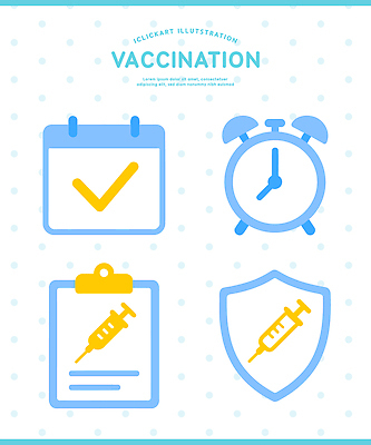 컨셉 의학 의료기기 건강 관리 라이프 확인 접종 파일형식 벡터 백신 체크리스트 시계 주사기 방패 예방 중요성 일상 질병 안전 예방접종 계획 체크표시 보건 보호 국내일러스트 일러스트 AI파일 건강관리