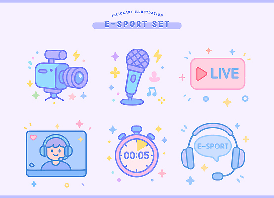 스포츠 음향기기 교통시설 놀이 전자제품 헤드폰 방송 파일형식 벡터 e스포츠 마이크 카메라 헤드셋 게임 스트리밍 장비 준비 영상 캐릭터 플랫폼 시간 플레이어 클립 온라인 컴퓨터 국내일러스트 일러스트 AI파일 라이브