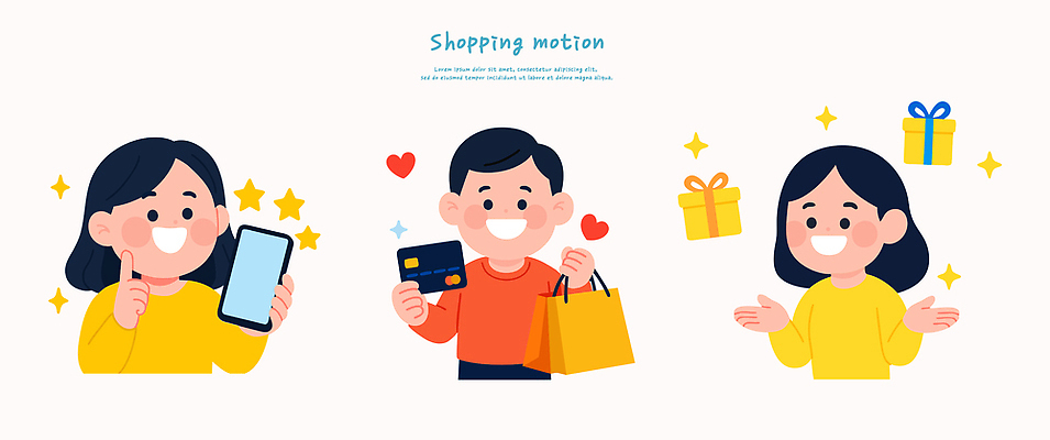 기념일 일러스트 모션 선물포장 대화 선물 여러명 취미 생활 친구 스마트폰 쇼핑 쇼핑백 상점 도심 소비 구매 즐거움 아이템 국내일러스트 AI파일 감정 다수 가방 포장 관계 말하기 사람 이벤트 핸드폰 스마트기기 도시 파일형식 벡터