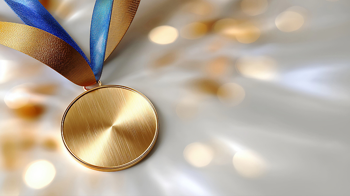 편집이미지 컨셉 메달 파일형식 금메달 리본 수상_상을받음 성공 축하 조명 백그라운드 대회 스포츠 기념 상징 경쟁 JPG 이미지편집