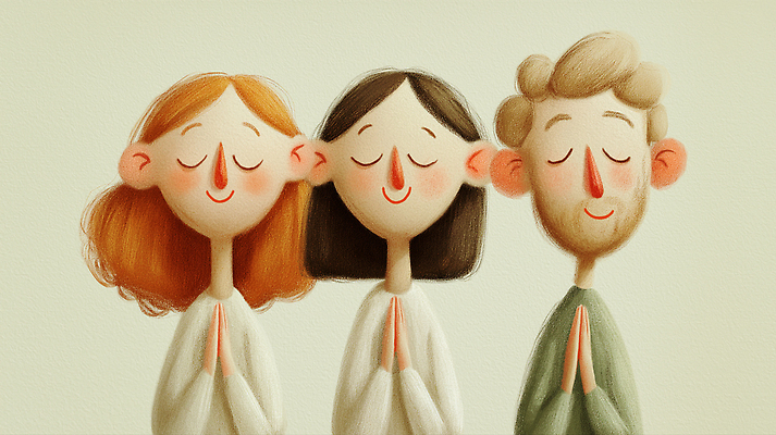 감정 컨셉 표정 사람 생활 감각 파일형식 기도 평화 세명 미소 마음 단순화된 백그라운드 모임 친목 편안함 소통 기회 라이프 행복 유대감 국내일러스트 JPG 일러스트