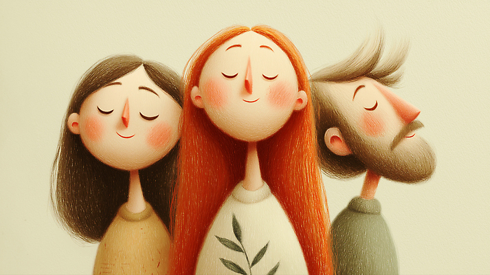 감정 컨셉 관계 표정 사람 라이프 파일형식 캐릭터 미소 일상 따뜻함 표현 친구 공동체 긍정 여자 남자 헤어스타일 그림 분위기 컬러 디자인 행복 국내일러스트 JPG 일러스트 기도