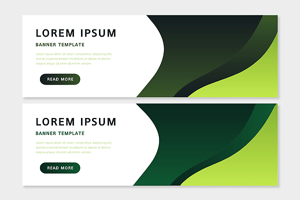 템플릿 배너 선 컬러 컨셉 무늬 파일형식 벡터 디자인 그래픽 초록색 검은색 곡선 대칭 마케팅 웹디자인 모던 깨끗함 세련 인쇄물 배너템플릿 AI파일 추상