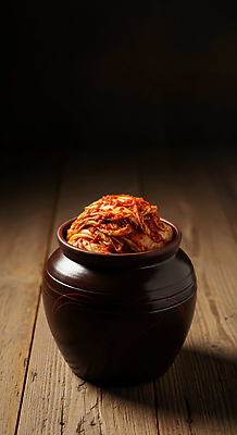 식기 아시아 한식 음식 도자기 맛 야간 CG 파일형식 김치 전통 항아리 그릇 한국 매움 발효 저녁 반찬 건강식 레시피 요리 재료 편집실사 JPG 편집이미지 김장