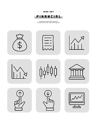아이콘 컨셉 비즈니스 금융 경제 사무용품 재산 파일형식 벡터 돈 서류판 재정 관리 투자 수익 손실 분석 자료 통계 그래프 2D아이콘 라인아이콘 AI파일 재테크