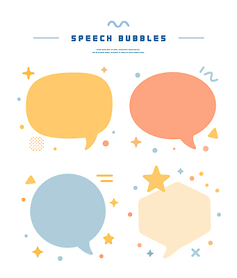 컨셉 파일형식 벡터 말풍선 디자인 커뮤니케이션 모양 그래픽 표현 스타일 상상력 인포그래픽 소통 그림 백그라운드 장식 모던 생동감 AI파일 국내일러스트 일러스트