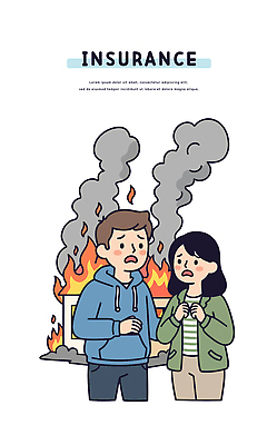 감정 다수 컨셉 불 사람 건물 사건 파일형식 벡터 화재 보험 불안 긴장 여러명 안전 피해 심리 생각 보호 연기 불꽃 주택 사회이슈 AI파일 국내일러스트 일러스트