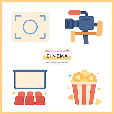 감정 가구 회사 문화예술 전자제품 극장 파일형식 벡터 영화 제조 카메라 스크린 의자 팝콘 관람 즐거움 기획사 영화관 감상 콘텐츠 창작 예술 디지털 디자인 문화 AI파일 국내일러스트 일러스트