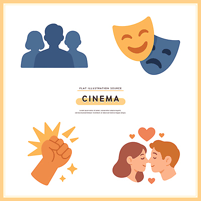 감정 컨셉 관계 문화예술 표정 사람 신체부위 파일형식 벡터 영화 사랑 웃음 분노 커플 연극 얼굴 군중 행복 슬픔 함께함 표현 소통 문화 그림 창의성 캐릭터 AI파일 국내일러스트 일러스트