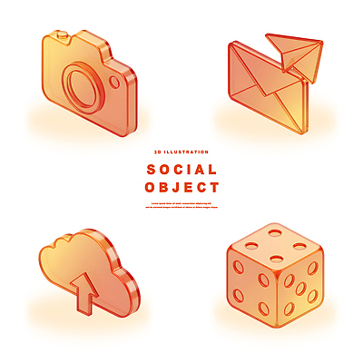 아이콘 컨셉 전자제품 서비스 파일형식 소셜 카메라 이메일 클라우드서비스 주사위 디자인 투명 그래픽 디지털 커뮤니케이션 소통 네트워크 PSD 오브젝트 그라데이션 3D아이콘